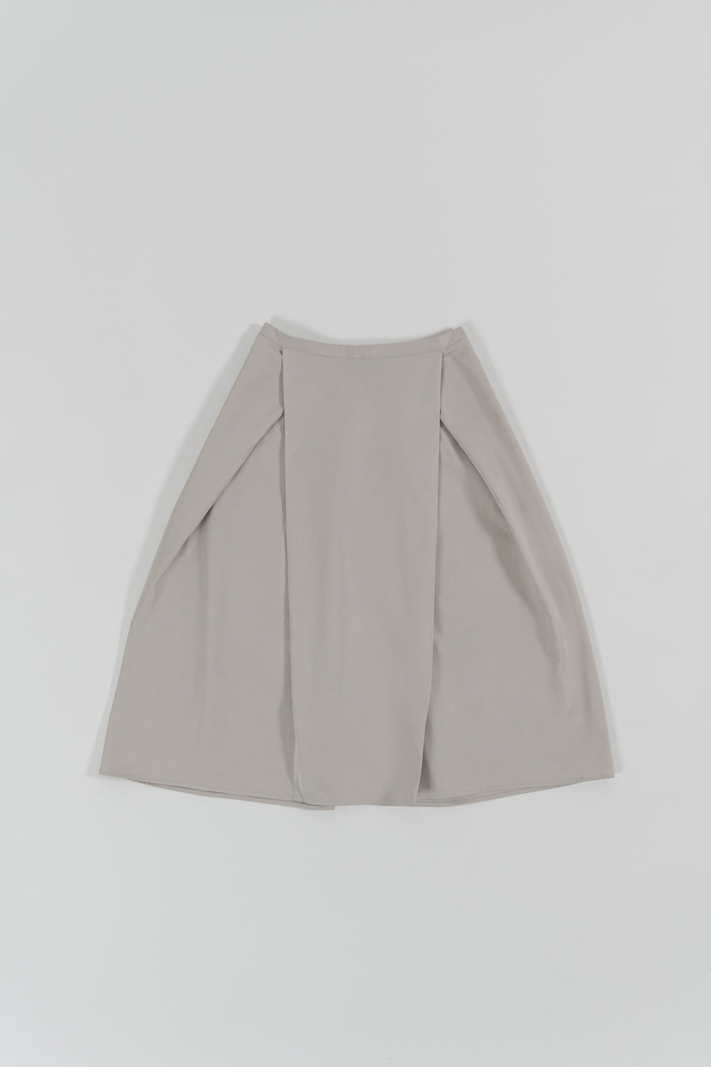 Crossing Pleated A-Line Skirt