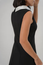 Sleeveless Maxi Dress with Boat Neckline