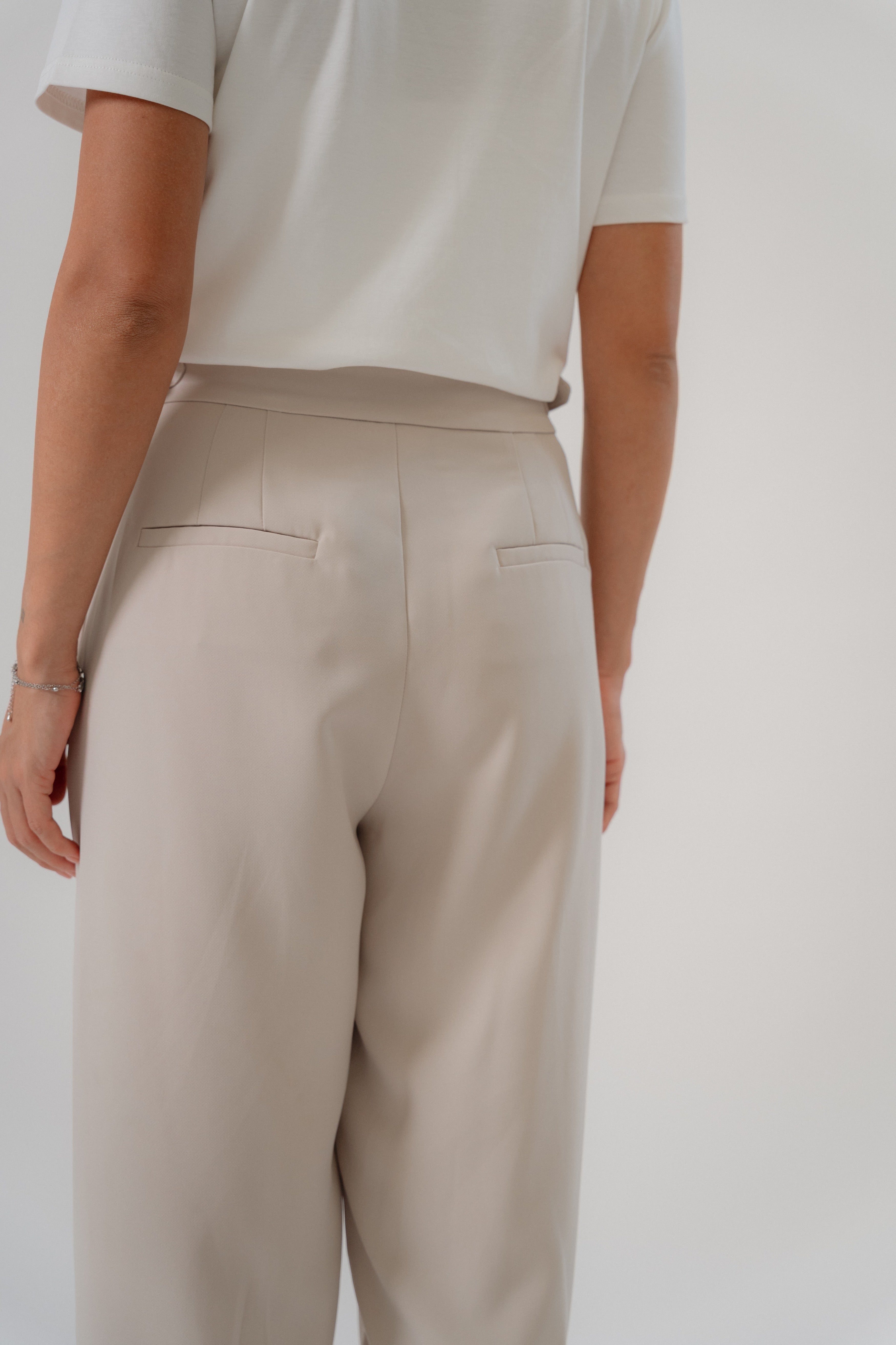 Cross Pleated Pants