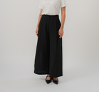 Wide Leg Pants with Side Buckle
