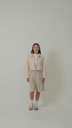 Laborio biker jacket and bermuda pants