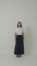 Laborio wide leg pants and crew neck tee