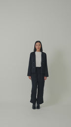 Laborio Satin Blazer Set