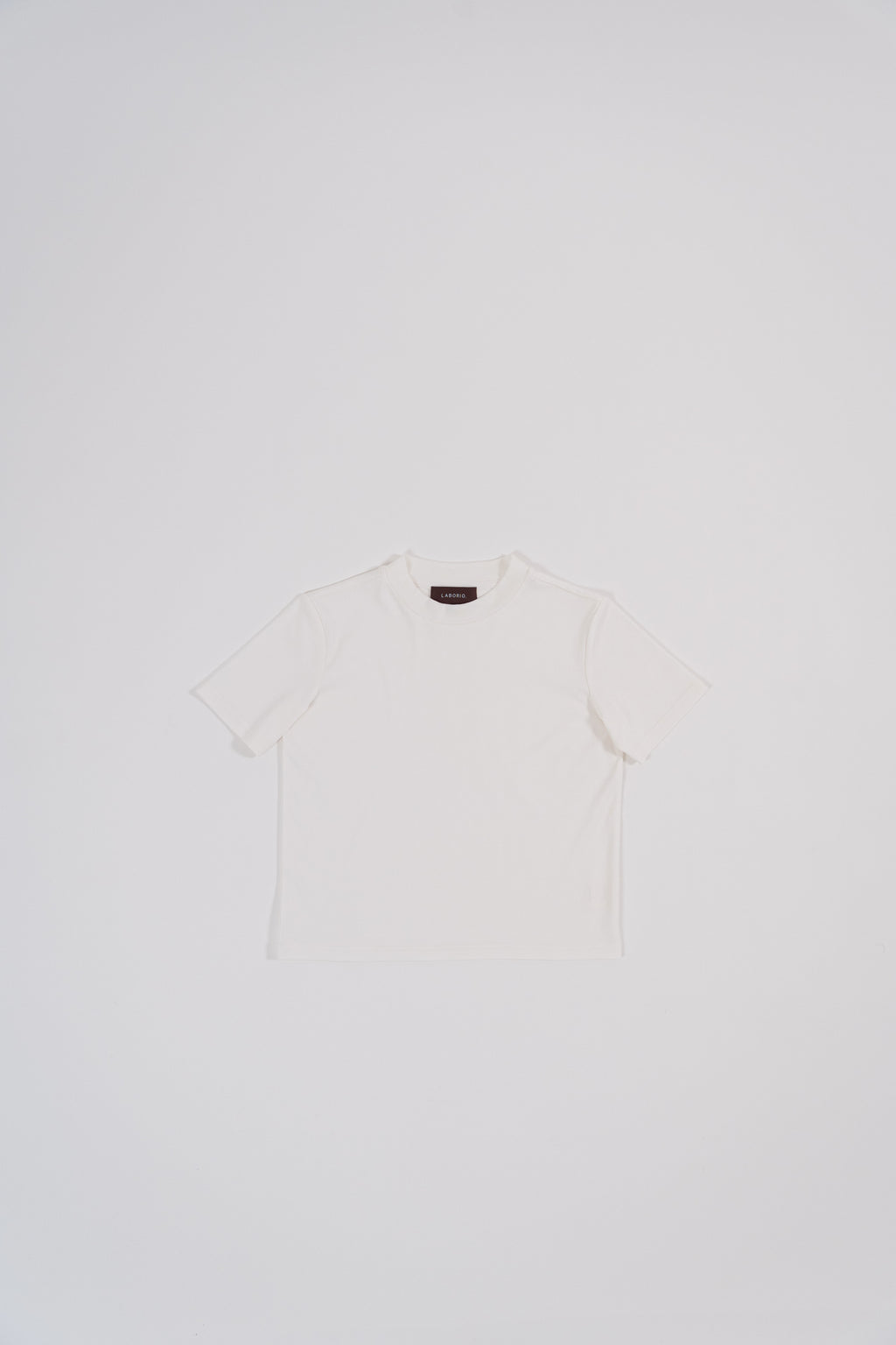 Short Sleeve Crew Neck Tee with regular fit, made from Naia Acetate and Cotton blend, ensuring breathability and softness for daily wear. 